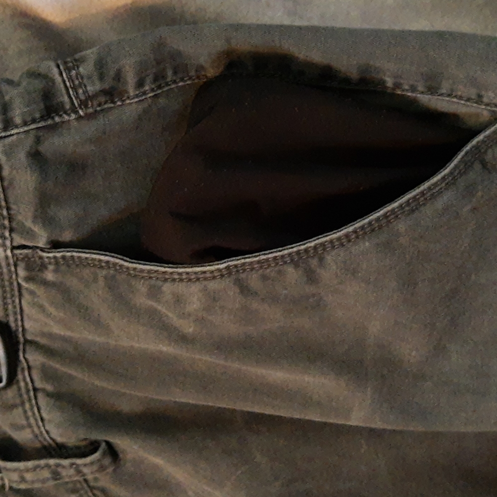 CK Calvin Klein 100% Cotton Men's Flat Front Dark Gray Wash Chino Pant 36x32 - Picture 14 of 16